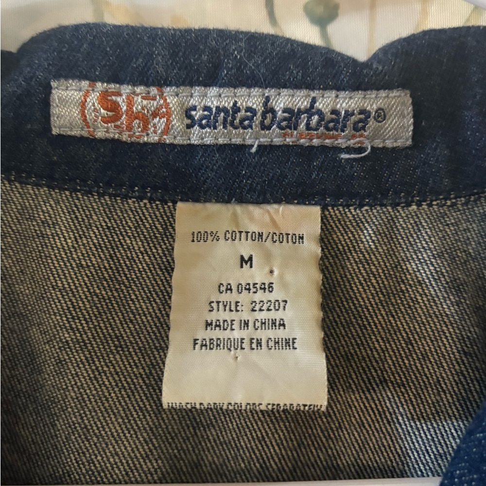 Vintage Stylish Dark Blue Jean Jacket - Picture 5 of 10